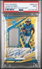 2023 Phoenix Jahmyr Gibbs Rising Rookie Signatures Helmet /25 PSA 9 Pop 1 🔥🔥