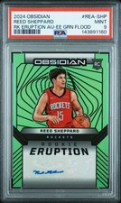 2024 OBSIDIAN ROOKIE ERUPTION AUTOGRAPHS - REED SHEPPARD RC (GREEN FLOOD /25)