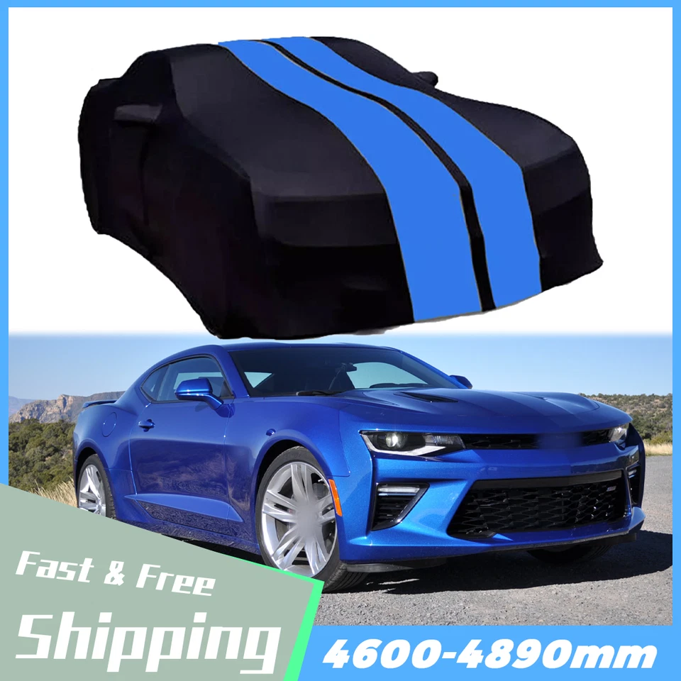 Cubierta de coche elástica satinada a prueba de polvo para Aston Martin One-77 protección contra arañazos azul Foto 4 de 4