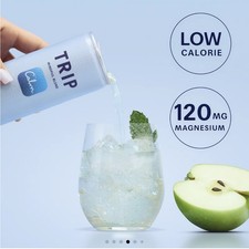 TRIP Lightly Sparkling Adaptogen Seltzer, Non-Alcoholic 12 Fl Oz (Pack of 12) 