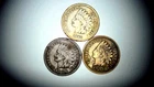 Indian Head Penny. 3 Coins. 1880, 1886, and 1891