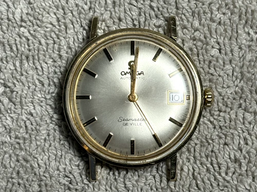 WORKS Vintage 14KT Gold Seamaster De Ville OMEGA Watch for Homeless Charity