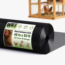 Black Hardware Cloth1/2 Inch 48 Inch X 50 Foo...