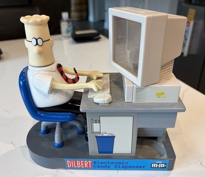 Dilbert Electronic Candy Dispenser W/MM Original Not Working Display Only OddzOn