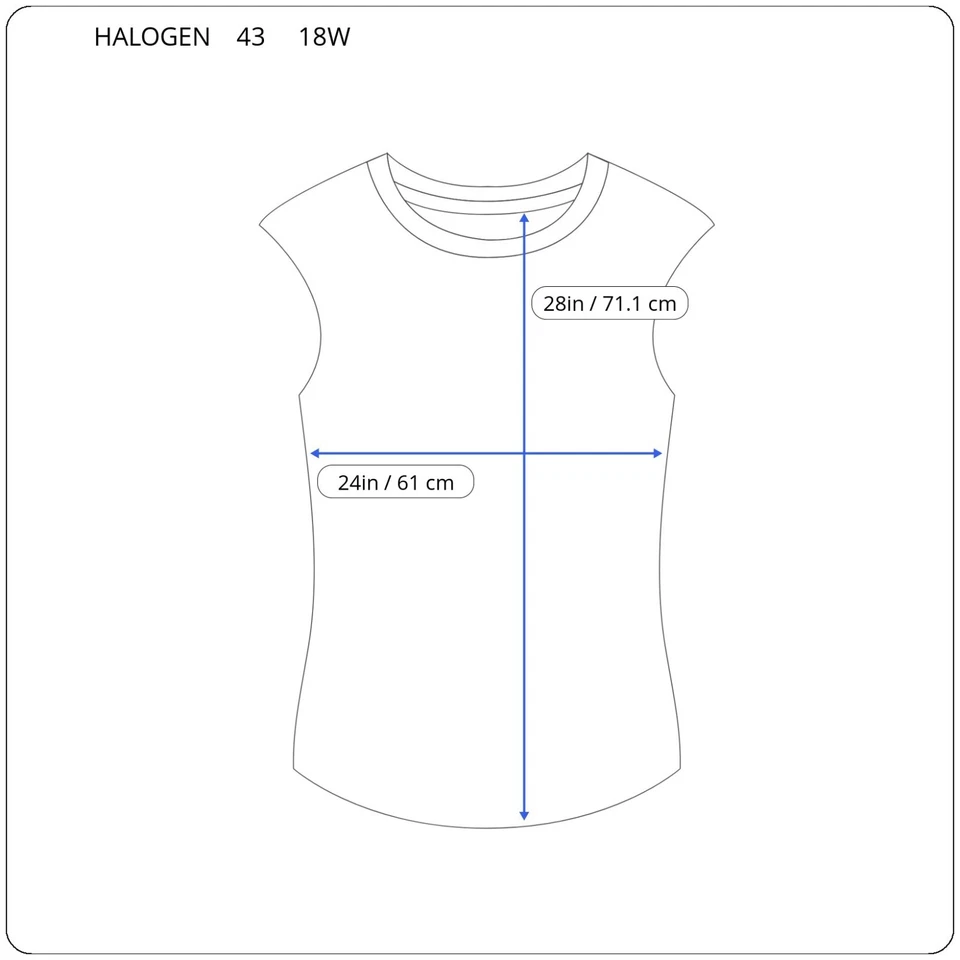 Top halógeno Encore para mujer 18W Plus sin mangas azul seda floral acuarela en niveles Foto 2 de 4