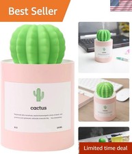 Cute Cactus Design 280ml Mini Humidifier - Ultra-Quiet for Travel  Home
