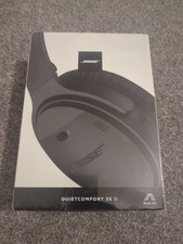 Image of Bose QuietComfort 35 II Black In-Ear Headphones Noise Cancelling New Sealed Box