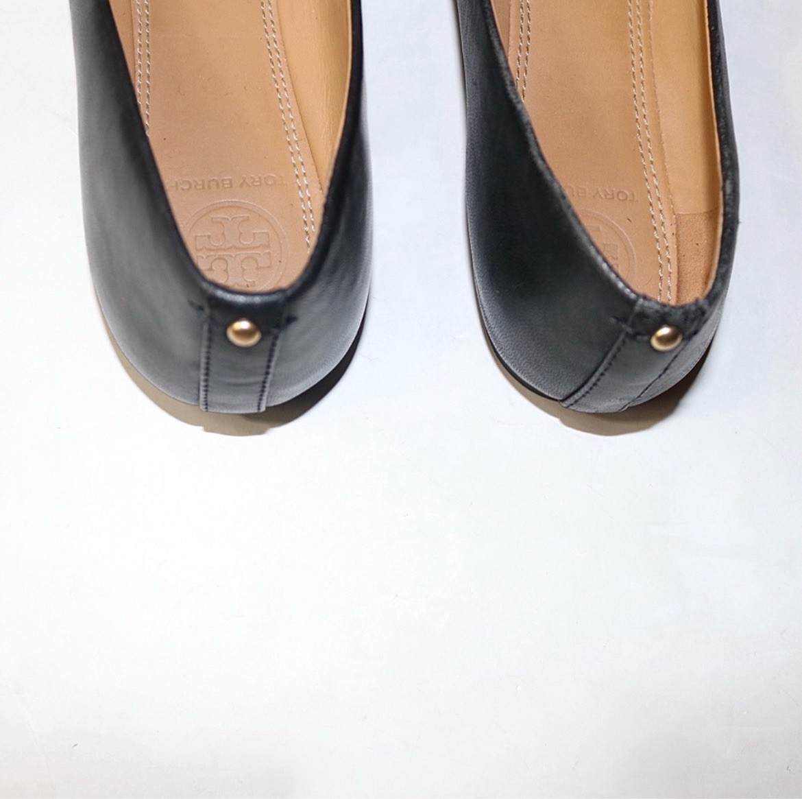 Tory Burch Leather Everly Cap Toe Ballet Flats in Perfect Black Size: 6.5 thumbnail 8