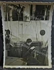 WW2 Iceland -  a Lady reading a Book on a Ship   -  photo 10 by 8cm