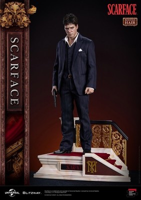 BLITZWAY 1/4 Scarface Tony Montana Al Pacino Resin Statue Rooted