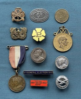 Medals badges and tokens a selection including guides and Baden Powell