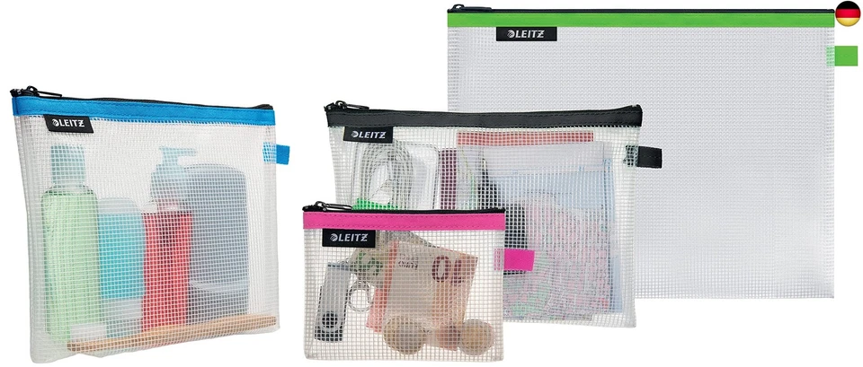Leitz WOW Reise Zip-Kulturbeutel, durchsichtig, Wasserabweisend, Idealer - Bild 4 von 4