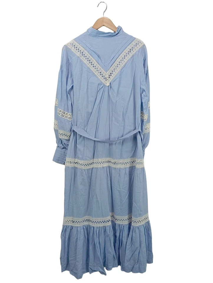 KAREN MILLEN Robe t-shirt Dames Robe T EU 42 bleu style décontracté - Photo 2/4