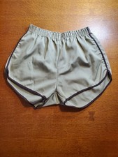 Vtg 70s 80s Gym Shorts Mens Hi Style Athletic Running Basketball Beige USA Large