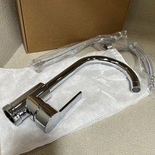 Kitchen Sink Mixer Tap With Swivel Spout Single Lever Chrome Colour
