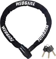 Bike Chain Lock, Heavy Duty Anti-Theft Bicycle Chain Lock, 2.72 Ft Security Bike