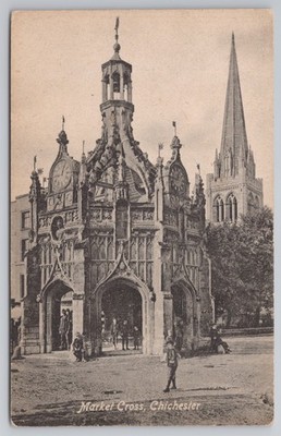 Market Cross Chichester Valentine Serie Topographie Sussex