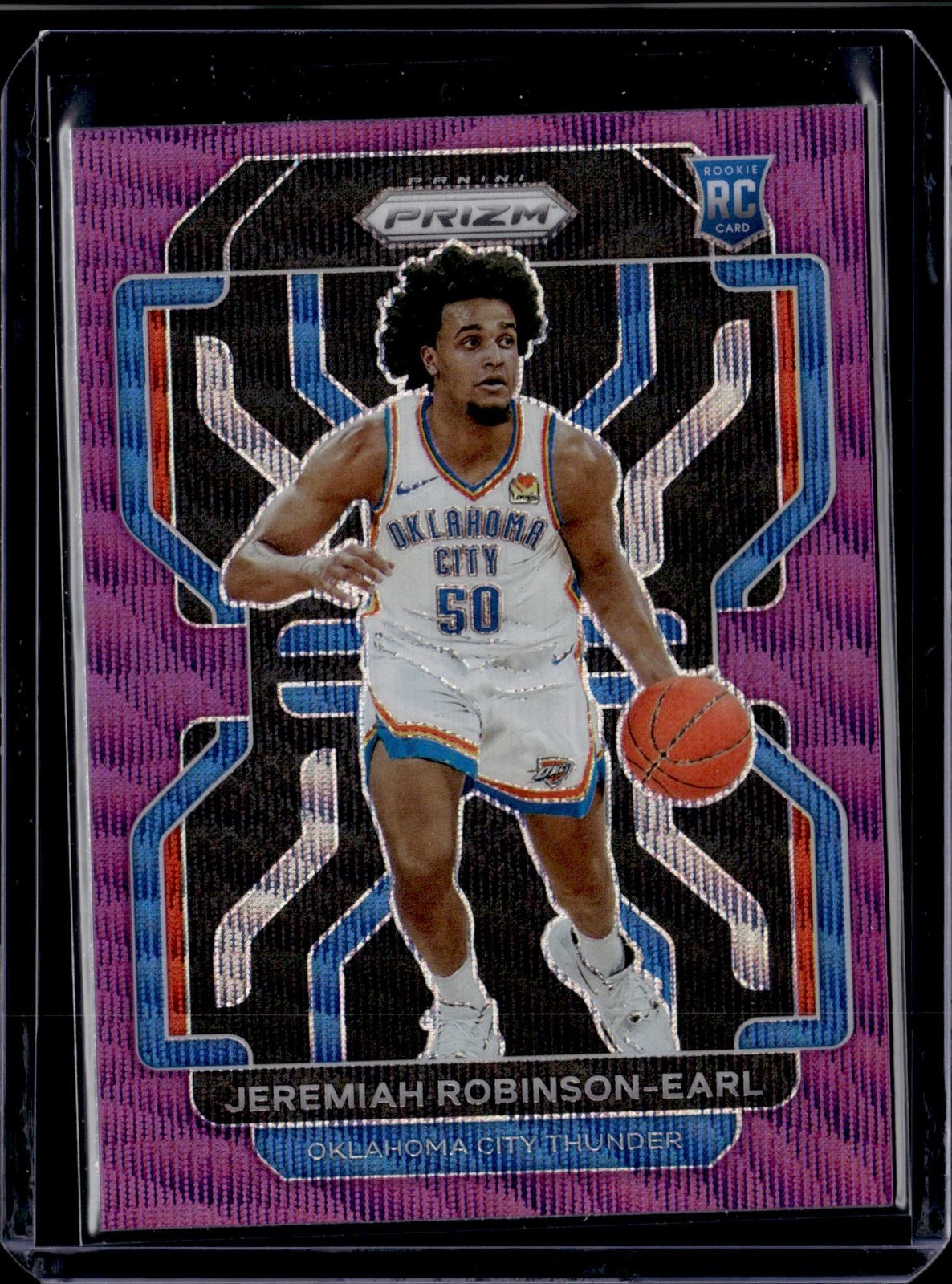 Jeremiah Robinson-Earl 2021-22 Prizm #319 Purple Wave Oklahoma City Thunder