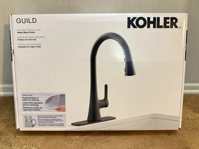 Kohler Guild Pull-Down Kitchen Faucet - Matte Black Finish