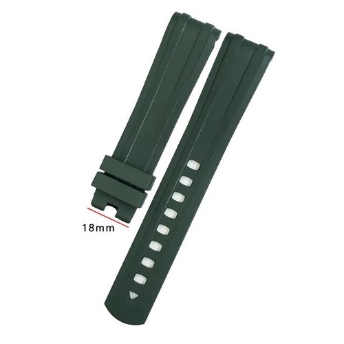 19 20 21mm Fluorous Silicone Rubber Watchband Strap for Omega Seamaster 300 - Picture 11 of 39
