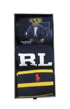 Polo Ralph Lauren Men's Assorted Polo Bear Crew Socks 3 Pack Gift Box