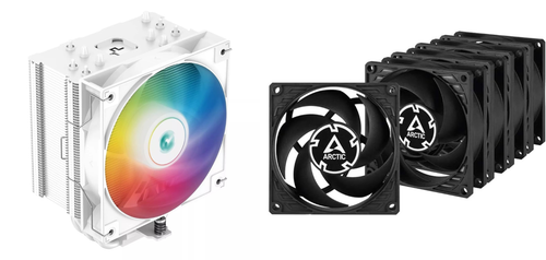 DeepCool GAMMAXX AG500 WH ARGB + ARCTIC P12 PWM PST (Black) 5 Pack