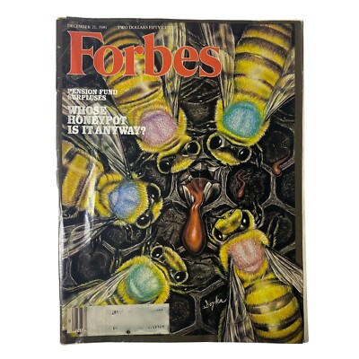 Forbes Magazine December 21, 1981 Pension Fund Surpluses GD Interior