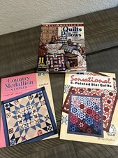 Lot of 3 Quilting Pattern Books Projects Very Good