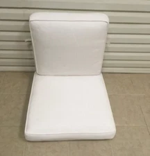 2 pc Frontgate Castillo Lounge Outdoor Patio Sofa Loveseat Chair Cushions 26x27