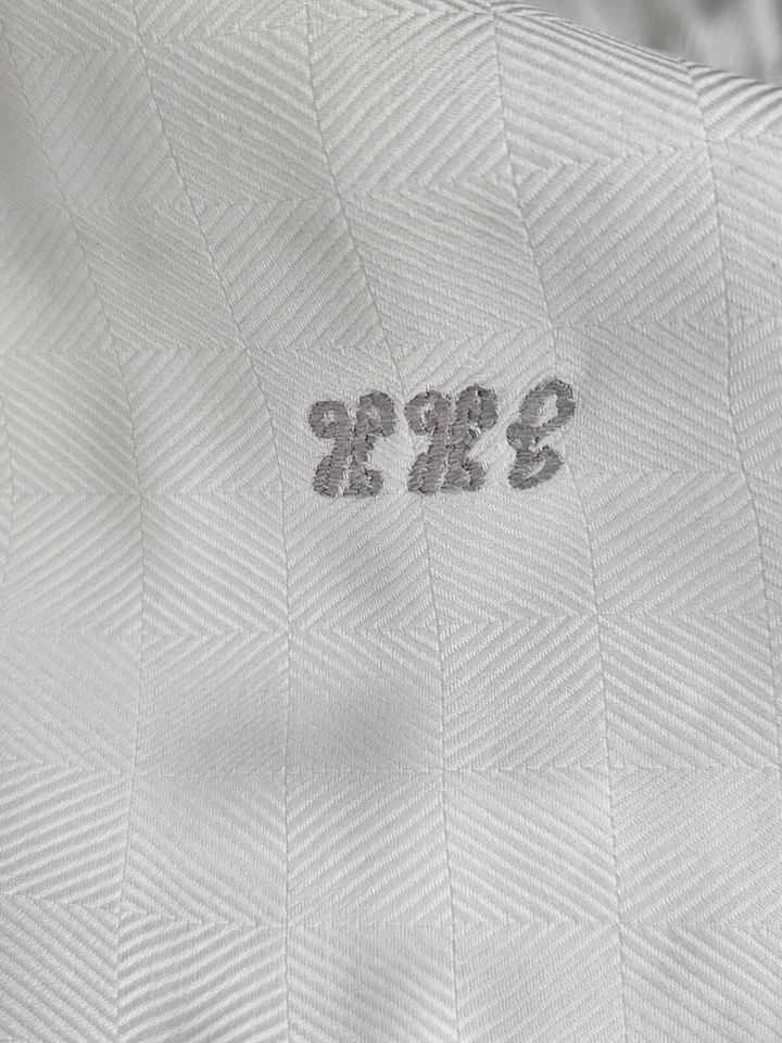 Turnbull & Asser Made In England Dress Shirt Men's 16/41 Pattern White Button Up - Image 3 of 4
