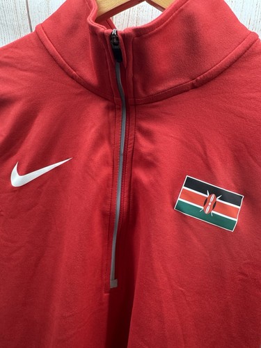 Nike Kenya Olympic Track Field Long Sleeve Running Shirt 801450 Women Size Small - Picture 2 of 7