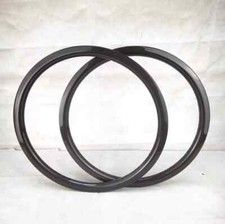 2 Pc 24In BMX Bicycle Carbon Rims Disc Brake Clincher with Basalt Brake Surface