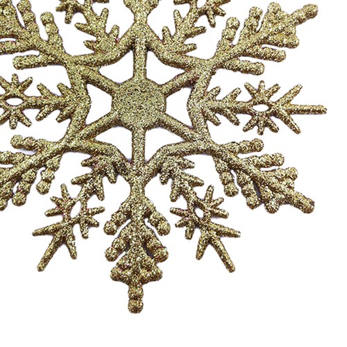 Fiocchi di Neve Paillettes 10cm 24pz Fiocchi di Neve in Plastica Decorazione per Festa Ristorante - Foto 17 di 51