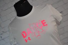 43219-a Under Armour Gym Shirt Ballet Dance Athletic Shoe Design Large Girls Kid