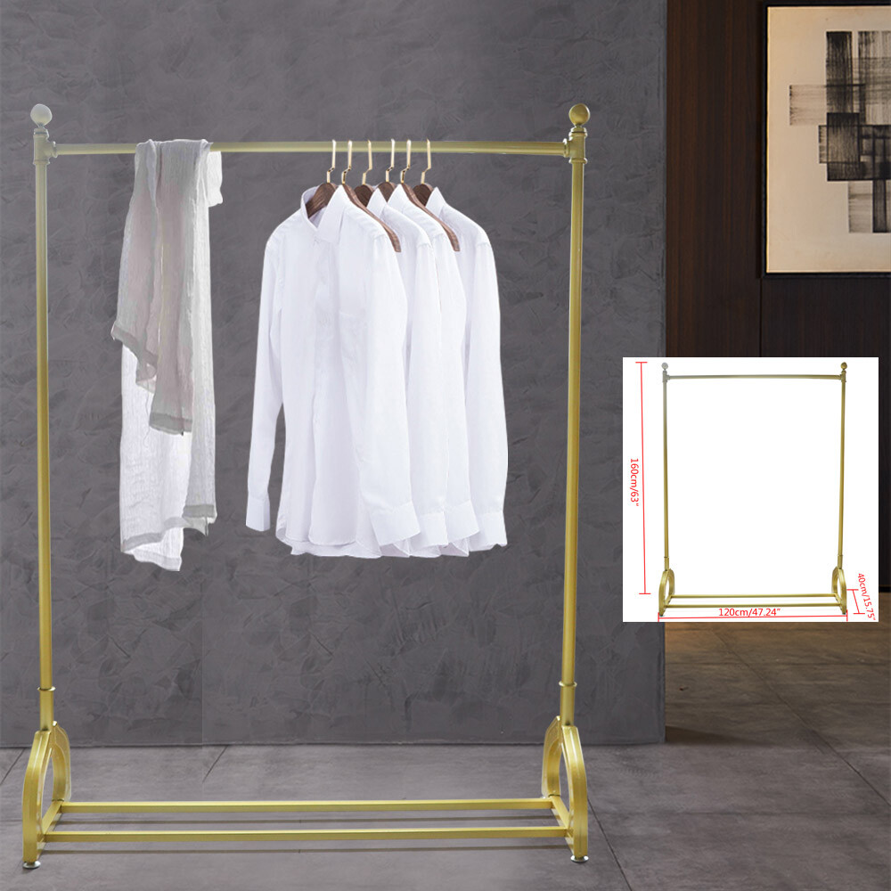 Single-Rod Clothes Rail Rack Garment Dress Hanging Display Stand Clothing Hanger