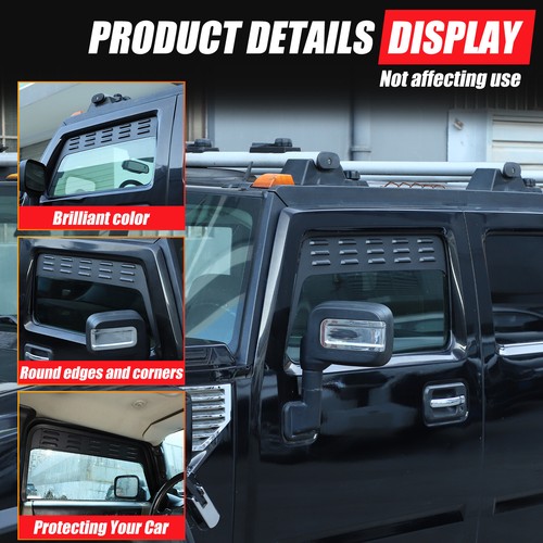 Lüftungsgitter Lüftungsbleche Seitenfenster hinten Set Für Hummer H2 2003-2009 - Bild 16 von 23