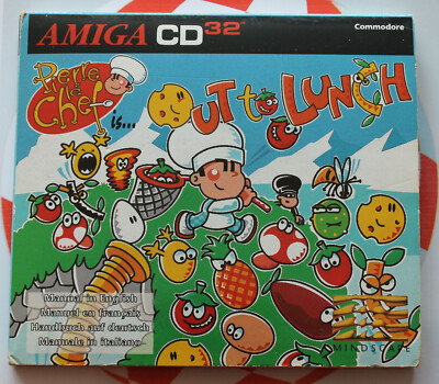 CD32 Pierre Le Chef is Out to Lunch (Amiga, 1994, Jewel-Case)