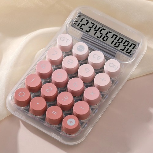 Calculator,12-Digit Large LCD Display Calculators Transparent BigButton Desk Cal - Picture 5 of 10