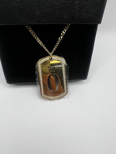 Bling $119 Necklace 18k Gold Dog Tag 24" Chain With Diamond’s Or Silver Pendant
