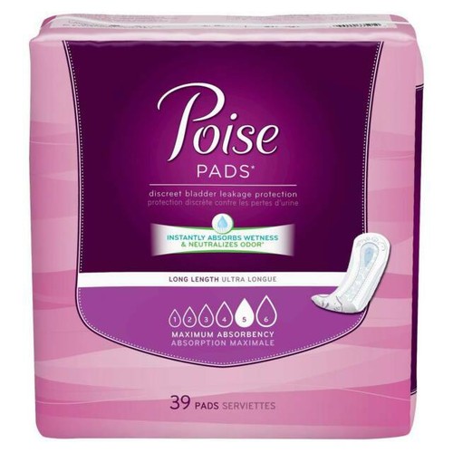 Tampons d'absorption POISE Ultimate - Taille : Long (unités par paquet : 39) - Photo 1/1
