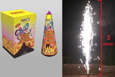 vulcano fuoco d'artificio