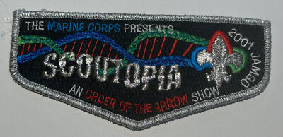 2001 National Jamboree OA Service Scoutopia  Flap Boy Scout BC2