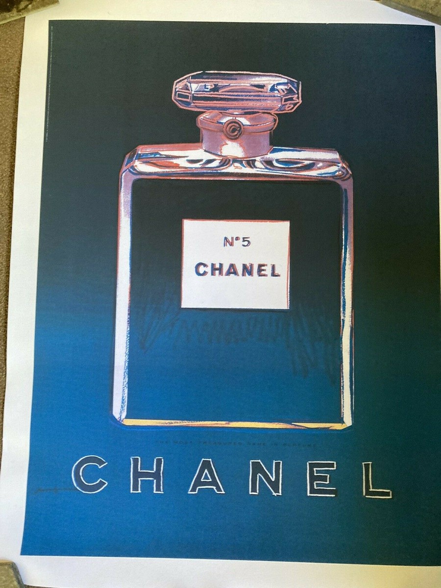 Vintage Original Andy Warhol Chanel Poster 1988 | eBay