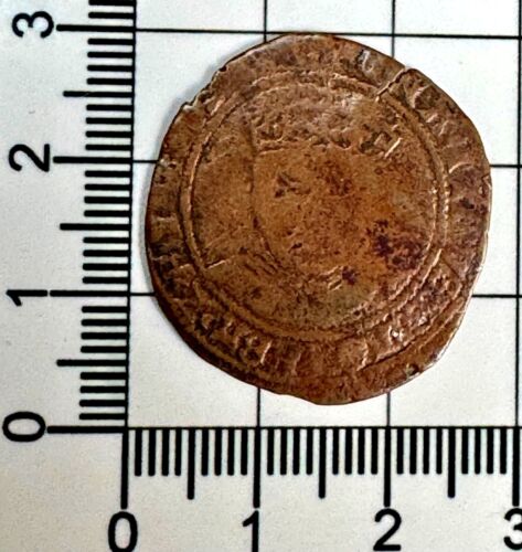 a2: Henry VIII Tudor Hammered Groat - a contemporary non-regal - rare (F.LIM) - Picture 2 of 3