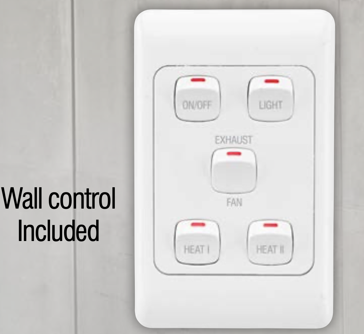 BRILLIANT SOLACE LED WHITE BATHROOM 4IN1 HEATER, COOLER, EXHAUST FAN