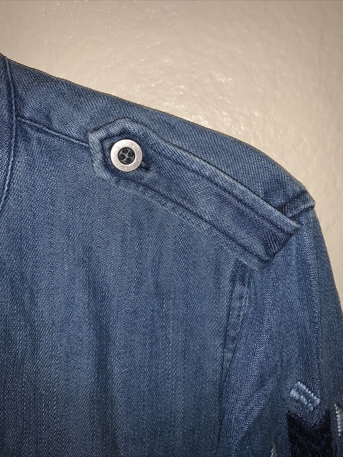 Rails Smith Chambray embroidered button shirt blo… - image 9