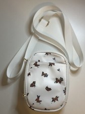 Girls White Butterfly Crossbody Mini Bag Cute Small Shoulder Purse Adjustable