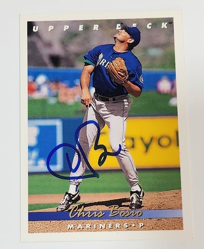 CHRIS BOSIO SIGNED AUTO'D 1993 UPPER DECK CARD 688 MILWAUKEE BREWERS CHICAGO CUB - Picture 2 of 3
