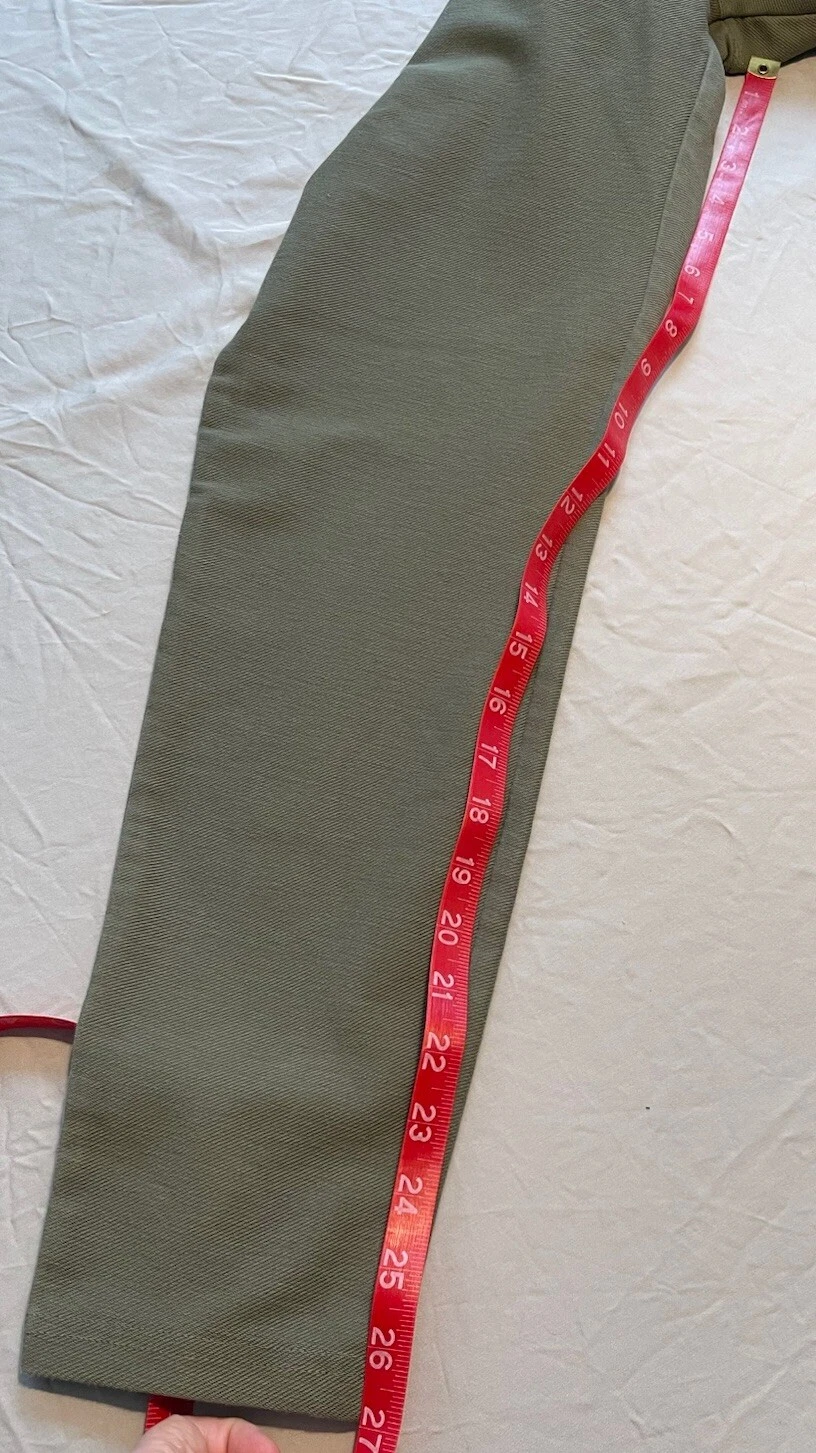Michael Kors Large Army Green Jeggings Midrise Pull On Stretch Pants