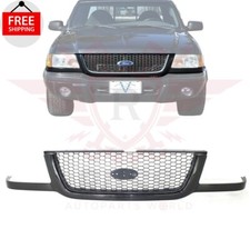 New Front Grille Black With Silver Mesh Fits 2001-2003 Ford Ranger Fo1200395